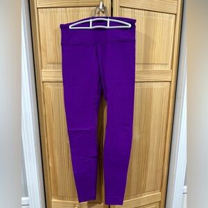 Lululemon Athletica Purple Leggings Sleek Full-Length